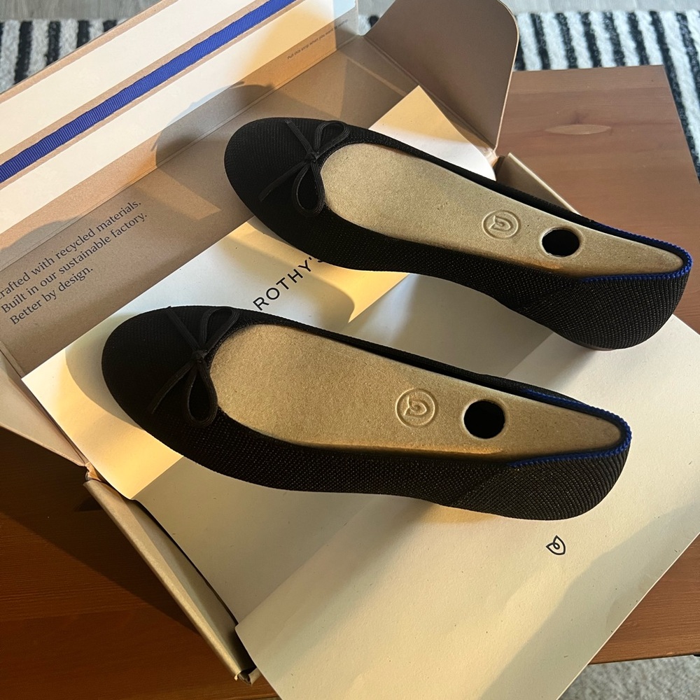 Rothy's Black Flats Timeless Comfort and Style